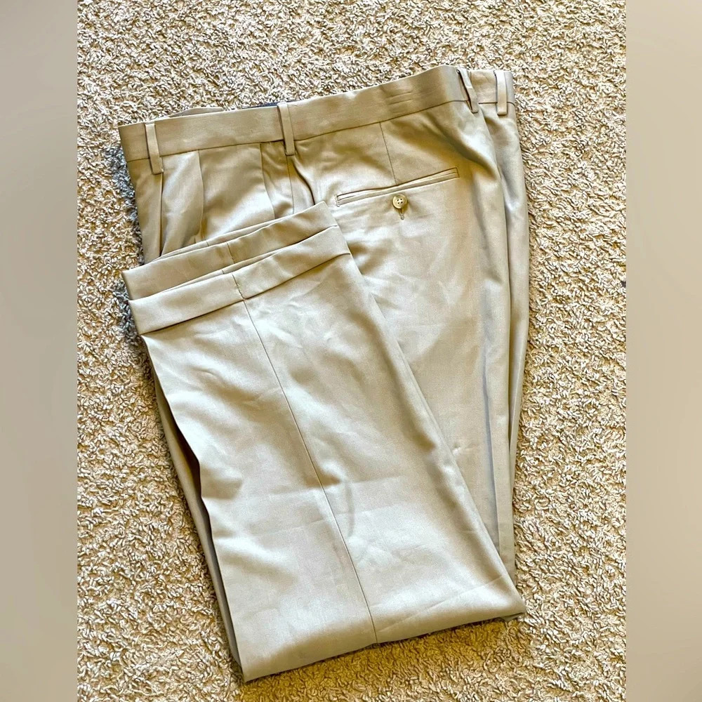 Haggar Premium Comfort Men Dress Pant Classic Fit 38W 29L